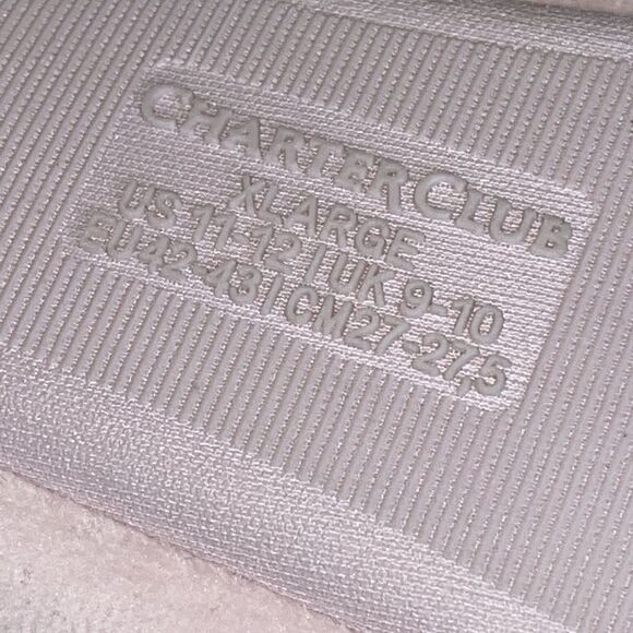 NWOT Charter club memory foam powder pink slippers size XL11-12 - Picture 4 of 6